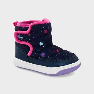 Surprize by Stride Rite Baby Aster Boots - Navy Blue 4 new